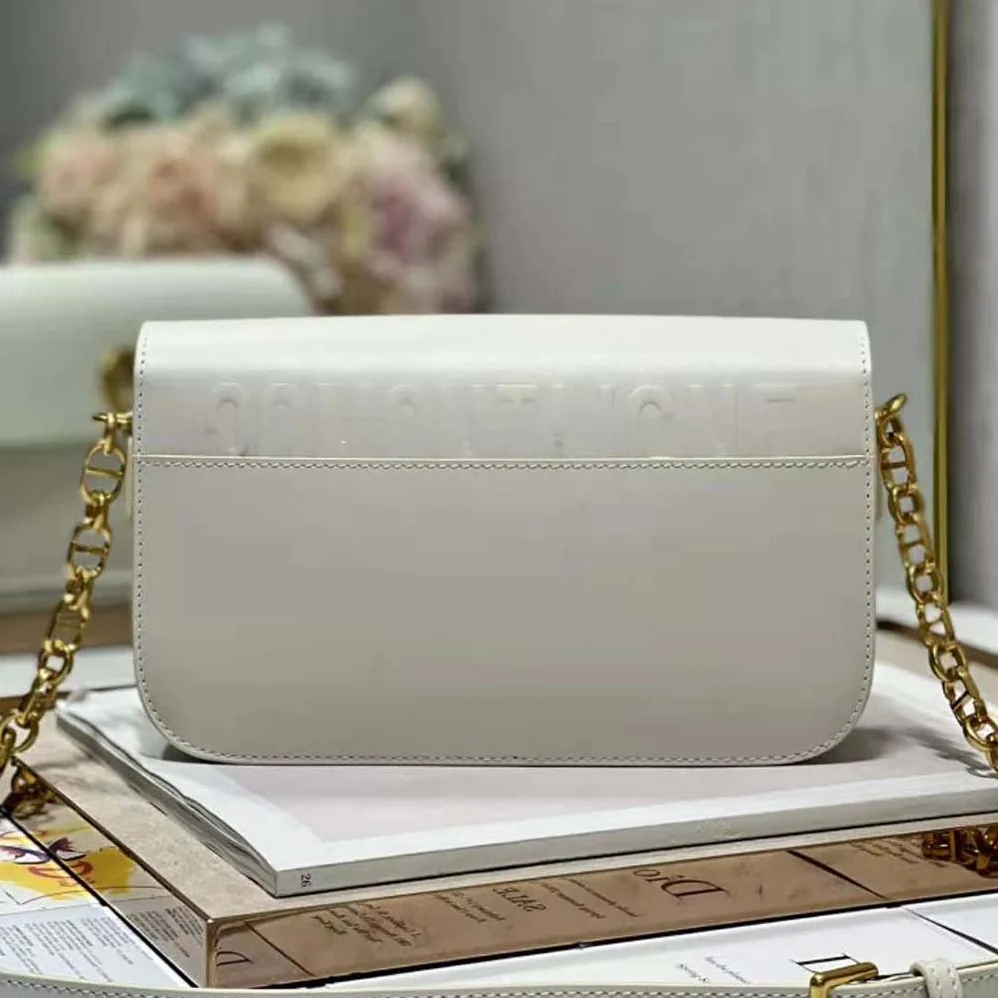 Dior 30 Montaigne Avenue Bag Dusty Ivory Box Calfskin for Women