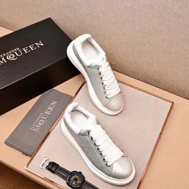 Alexander Mcqueen Shoes Oversized Sneaker for Unisex in Silver Alexander Mcqueen Shoes Oversized Sneaker for Unisex in Silver