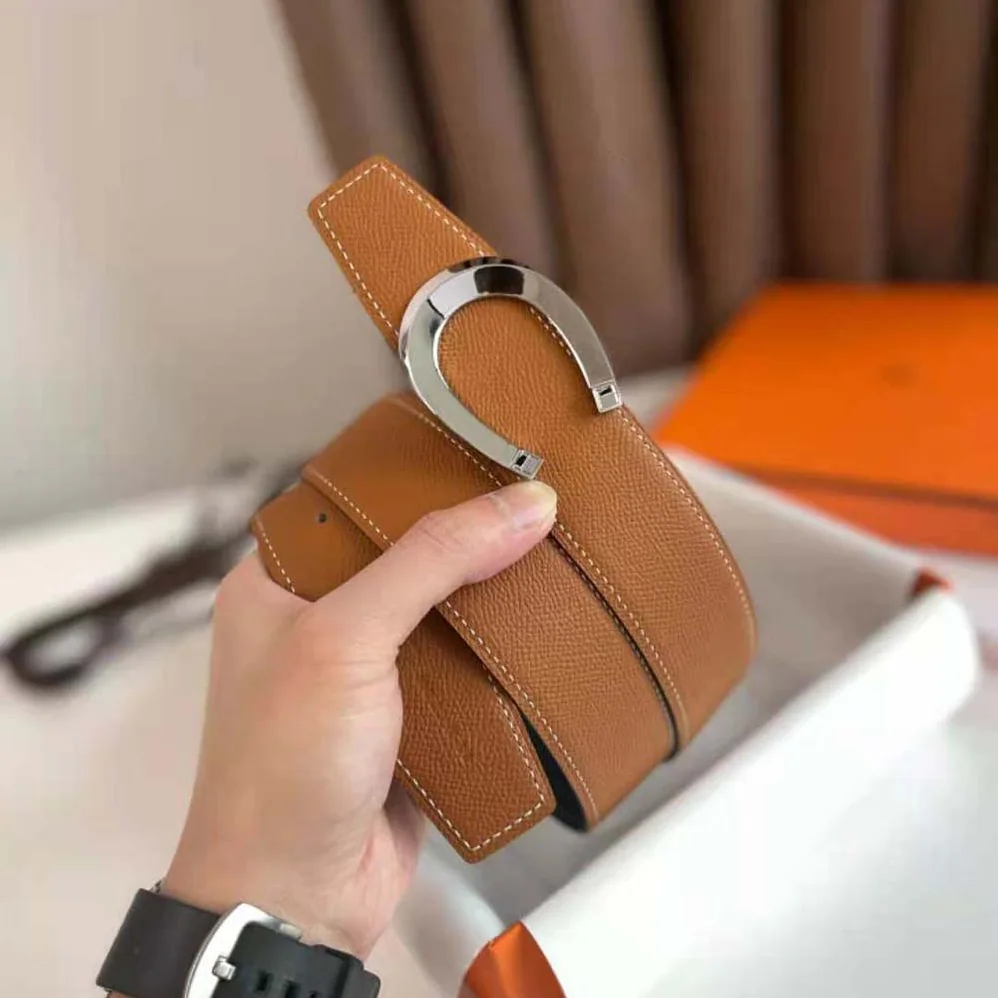 Hermes Luck Belt Buckle & Reversible Leather Strap 38 mm for Men in Brown