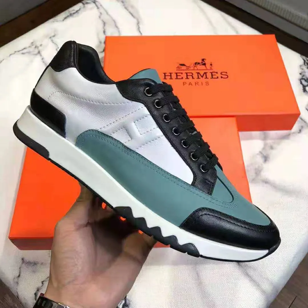 Hermes Trail sneaker in Calfskin for Men in Blue Hermes Trail sneaker in Calfskin for Men in Blue