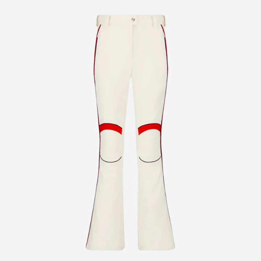 Dior Dioralps Flared Ski Pants White Technical Fabric for Women Dior Dioralps Flared Ski Pants White Technical Fabric for Women