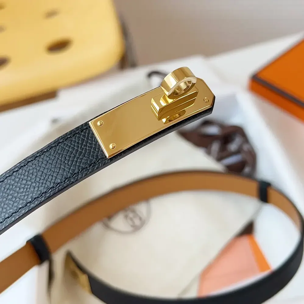 Hermes Kelly 18 Belt for Women in Black Hermes Kelly 18 Belt for Women in Black
