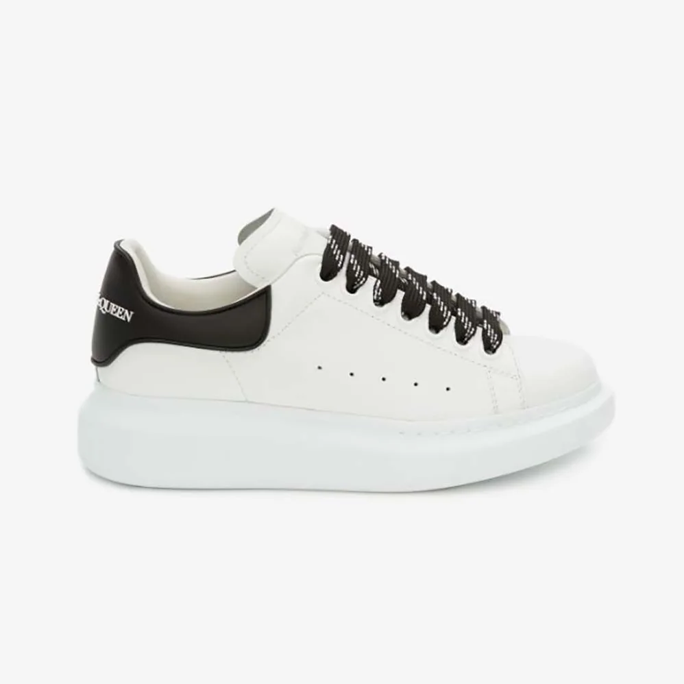 Alexander Mcqueen Oversized Sneaker White Smooth Calfskin Leather for Women