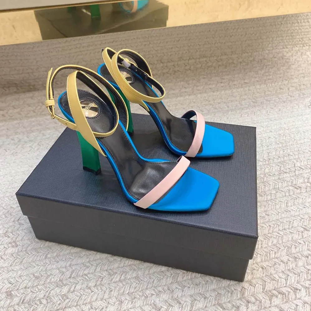 Saint Laurent YSL Dominique Sandals in Satin Crepe for Women Saint Laurent YSL Dominique Sandals in Satin Crepe for Women