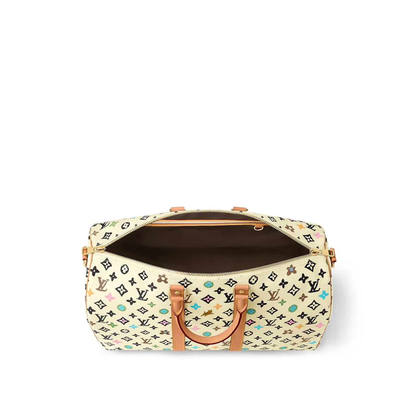 Louis Vuitton Keepall Bandouliere 45 Travel Bag in Vanilla Gold Hardware Louis Vuitton Keepall Bandouliere 45 Travel Bag in Vanilla Gold Hardware