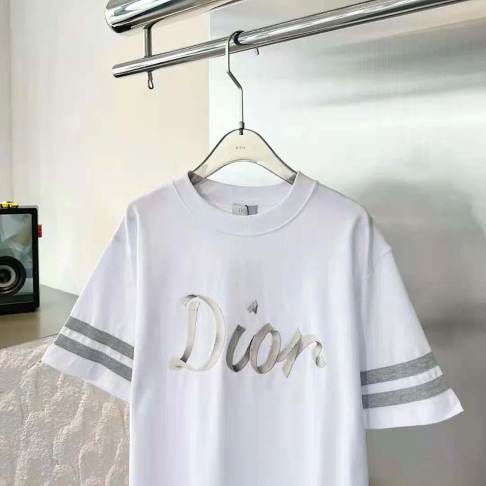 Dior Relaxed-Fit T-shirt White Organic Cotton Compact Jersey for Men