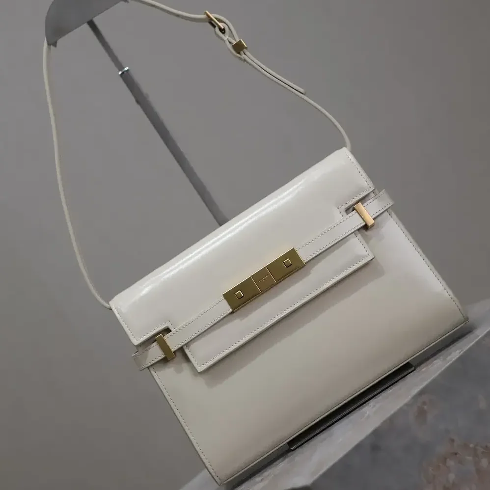 Saint Laurent YSL Manhattan Small in Box Saint Laurent for Women in White Saint Laurent YSL Manhattan Small in Box Saint Laurent for Women in White