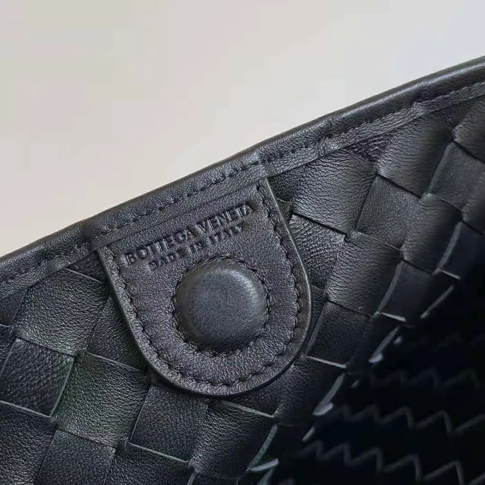 Bottega Veneta Sardine Top Handle Bag for Women in Black