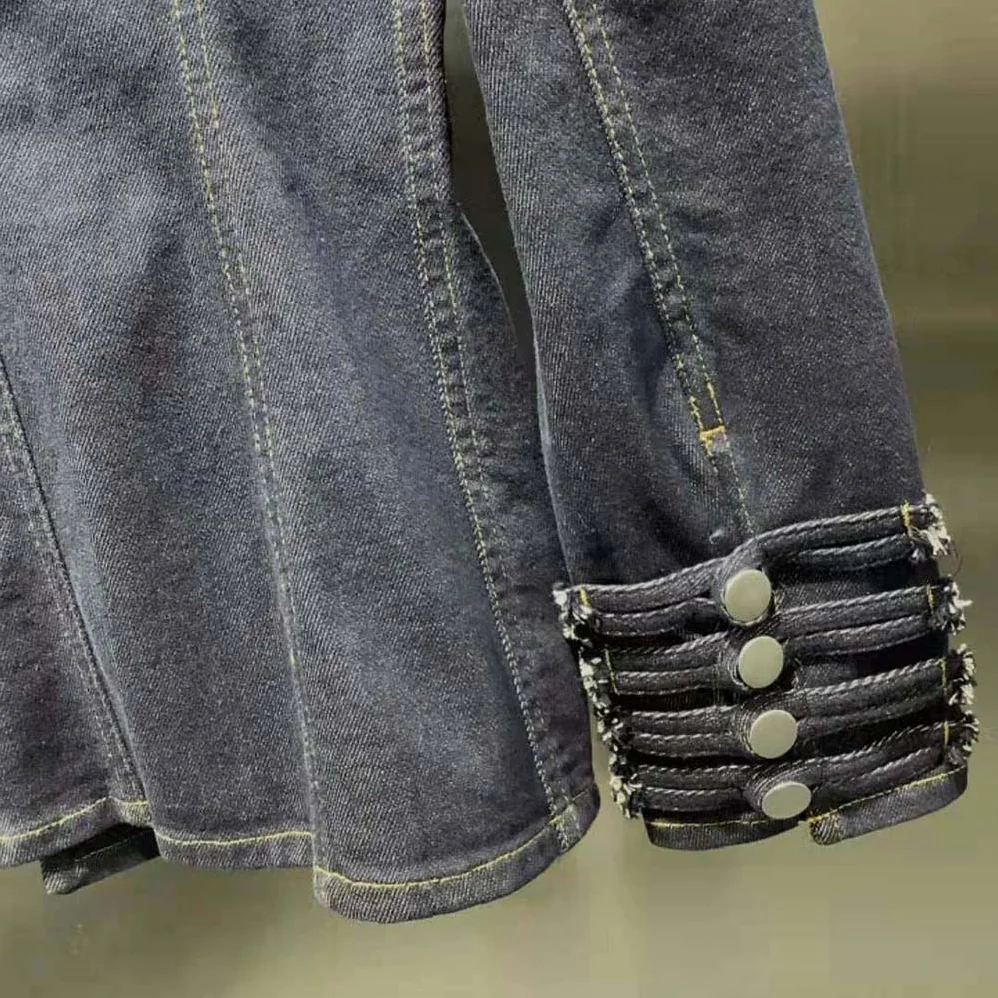 Dior Brandenburg Fitted Jacket Blue Cotton Denim for Women