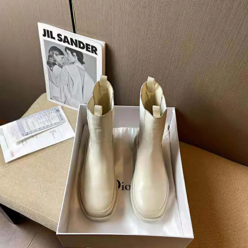 Dior Trial Ankle Boot White Calfskin for Women Dior Trial Ankle Boot White Calfskin for Women
