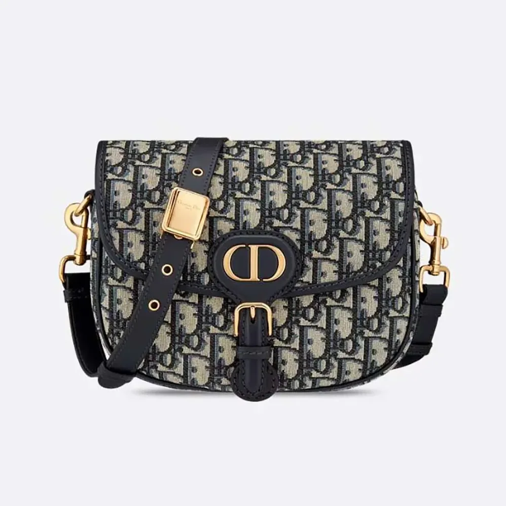 Dior Medium Dior Bobby Bag Blue Dior Oblique Jacquard for Women