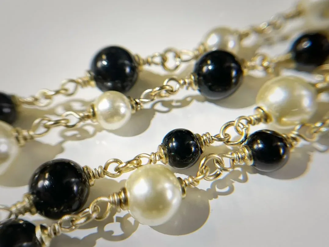 Pearl Necklace Gold Pearl Necklace Gold