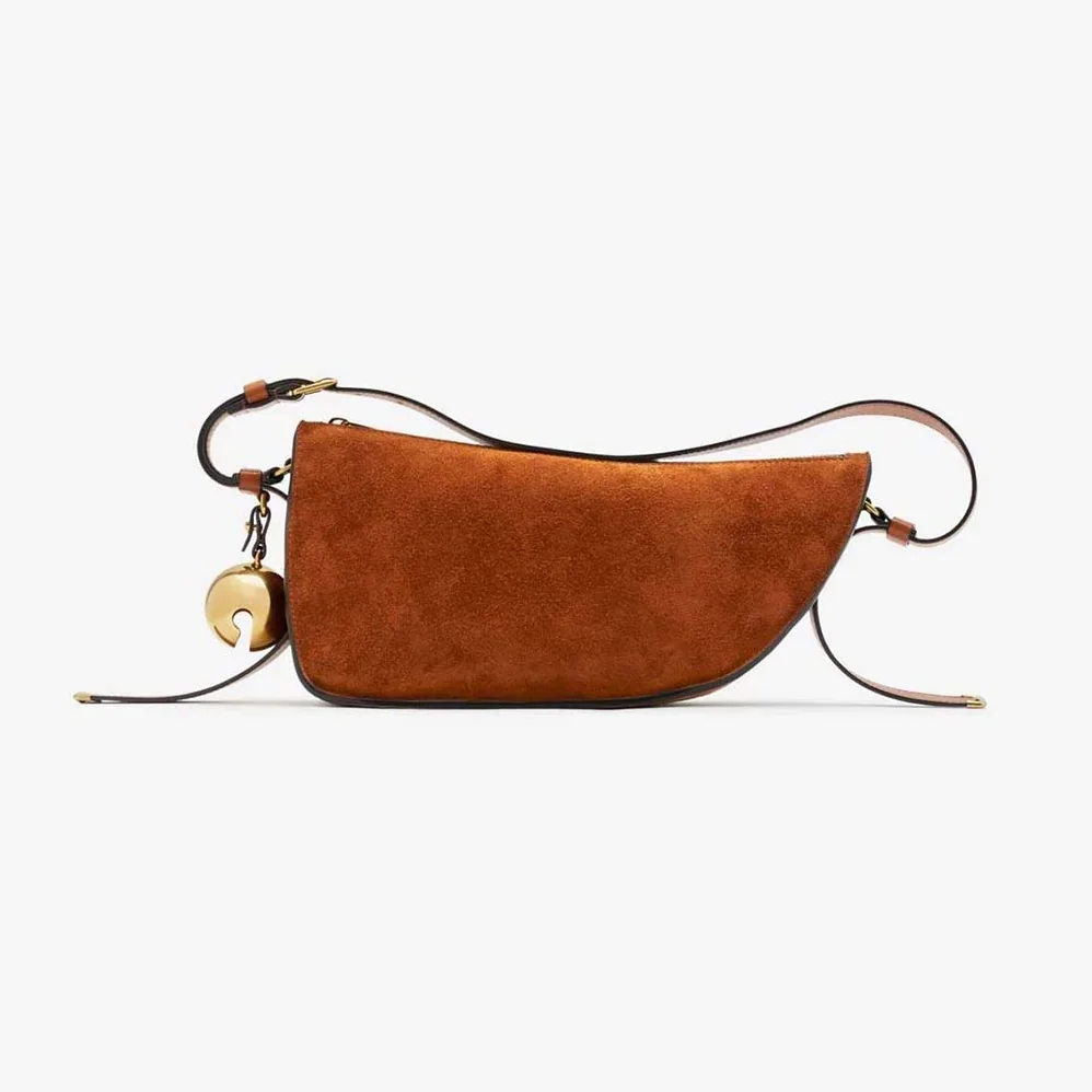 Burberry Small Shield Sling Bag for Women in Brown