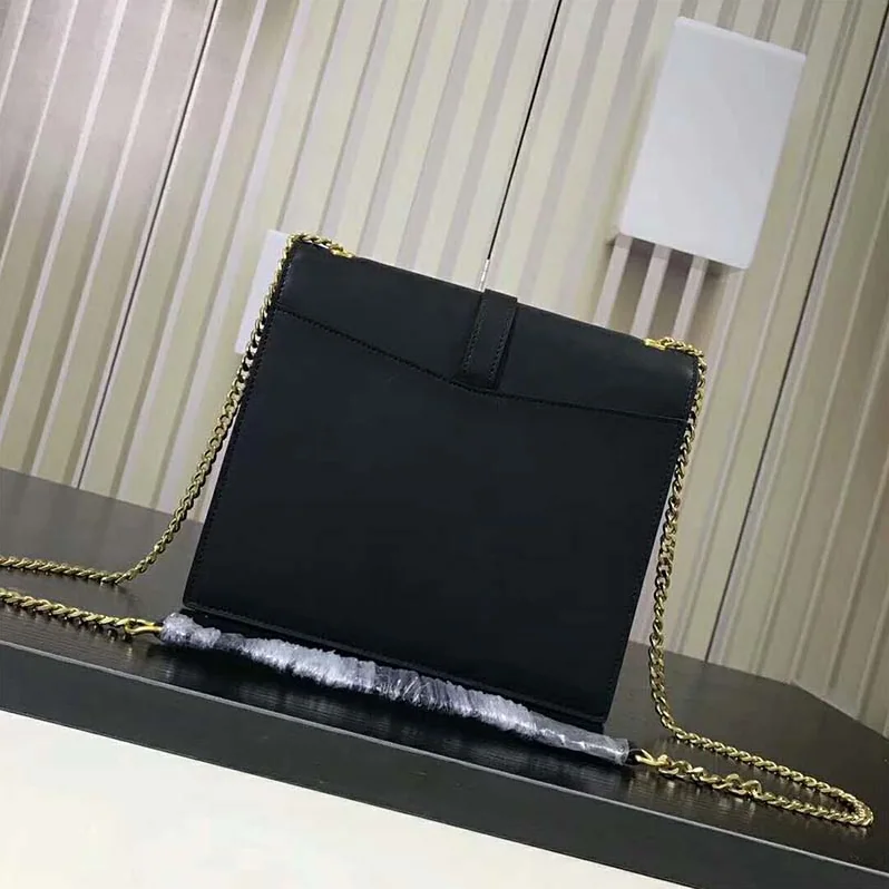 Saint Laurent YSL Sulpice Medium in Smooth Leather for Women in Black