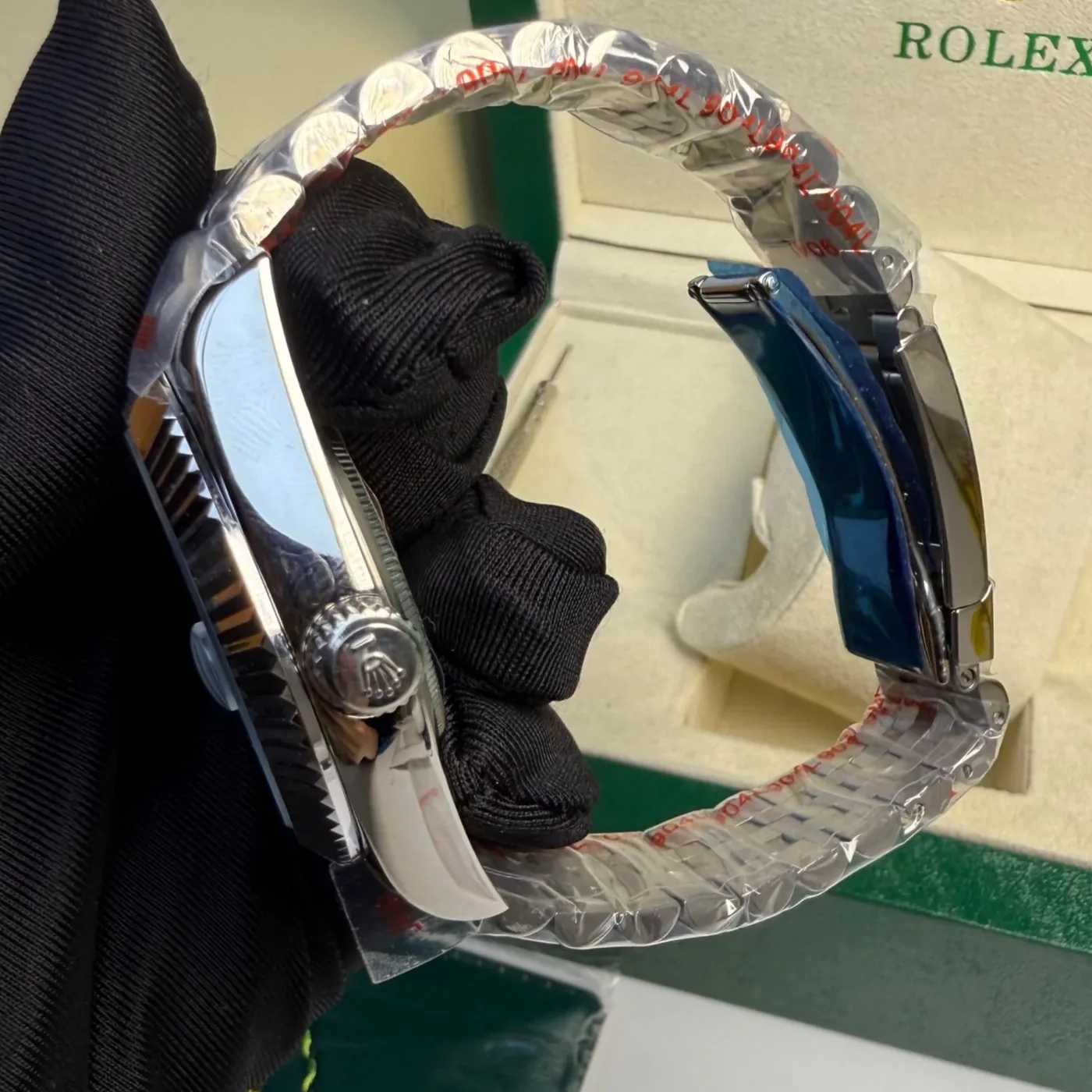Rolex Sky Dweller Watch Silver Toned Blue Dial Rolex Sky Dweller Watch Silver Toned Blue Dial