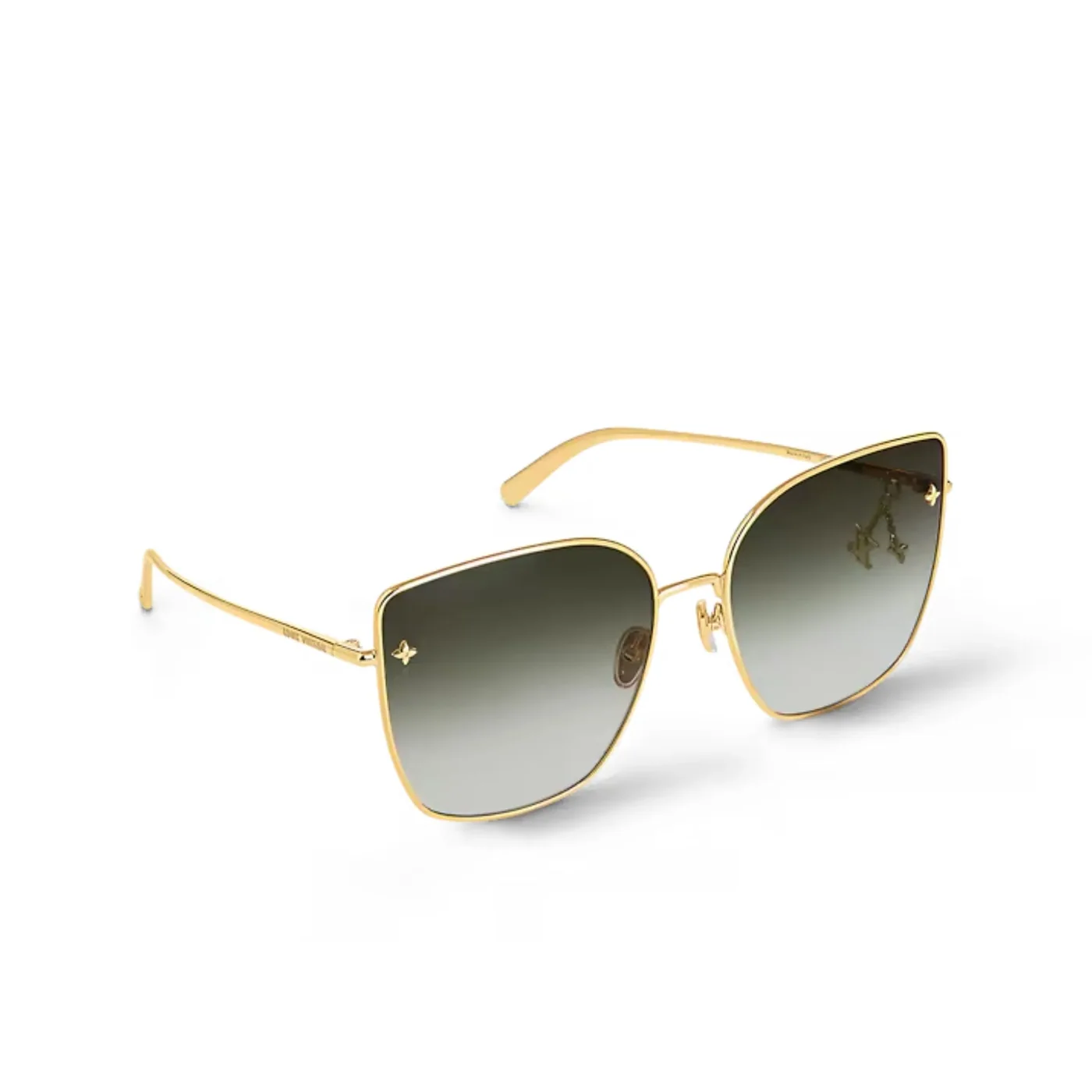 Louis Vuitton Charm Cat Eye Sunglasses Gold Louis Vuitton Charm Cat Eye Sunglasses Gold
