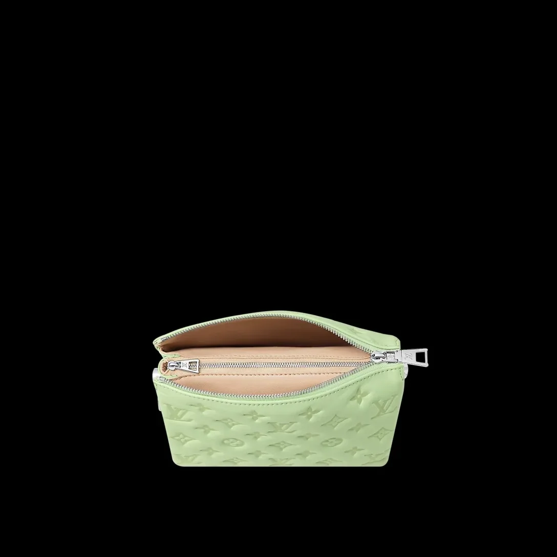 Louis Vuitton Coussin BB Shoulder Bag in Green Silver Hardware Louis Vuitton Coussin BB Shoulder Bag in Green Silver Hardware