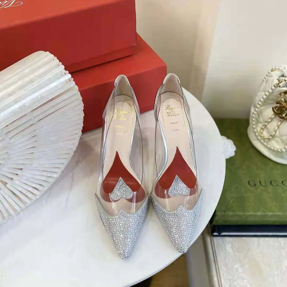 Roger Vivier I Love Vivier Crystal Pumps in PVC for Women Roger Vivier I Love Vivier Crystal Pumps in PVC for Women