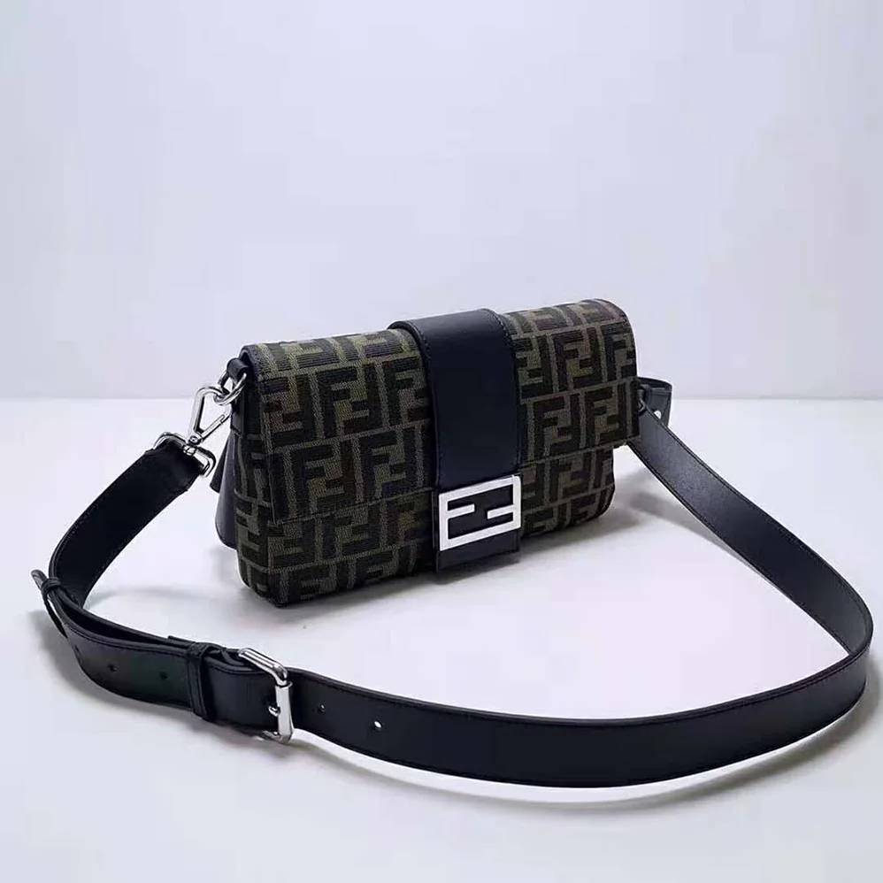 Fendi Baguette Brown Fabric Bag for Women Fendi Baguette Brown Fabric Bag for Women