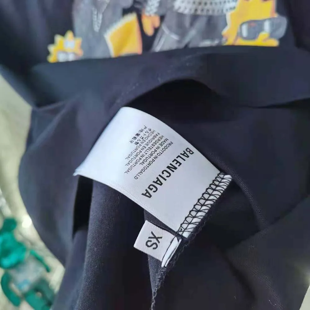 Balenciaga Simpsons Tm and 20th Television T for Men in shirt Oversized in Black Balenciaga Simpsons Tm and 20th Television T for Men in shirt Oversized in Black