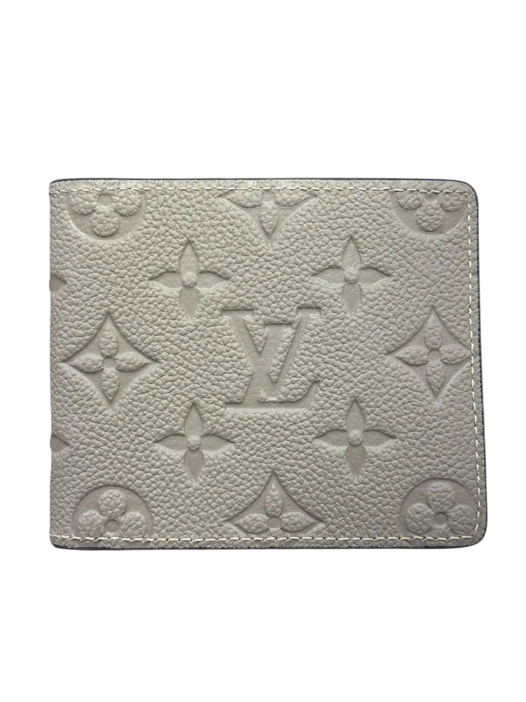 Grey Monogram Wallet for Men's