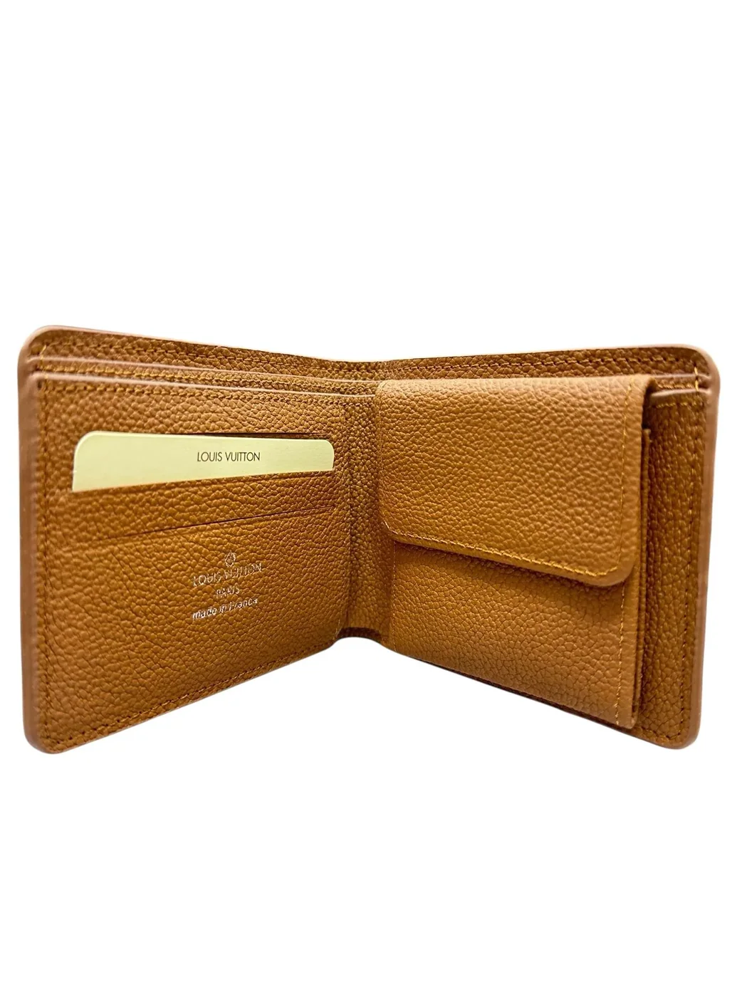 Amazing Tan Monogram Leather Wallet