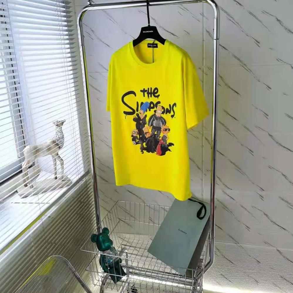 Balenciaga Simpsons Tm and 20th Television T for Men in shirt Oversized in Yellow