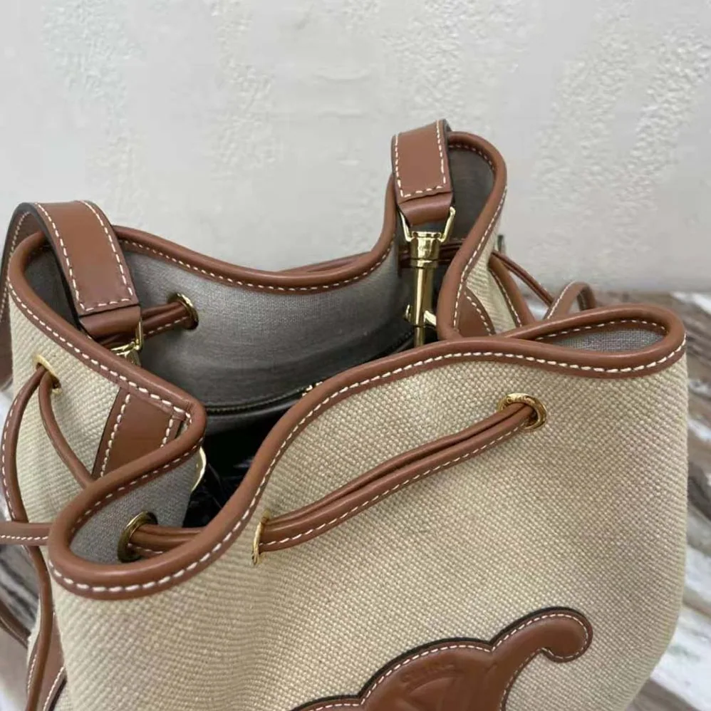Celine Seau Marin in Textile and Calfskin for Women Celine Seau Marin in Textile and Calfskin for Women