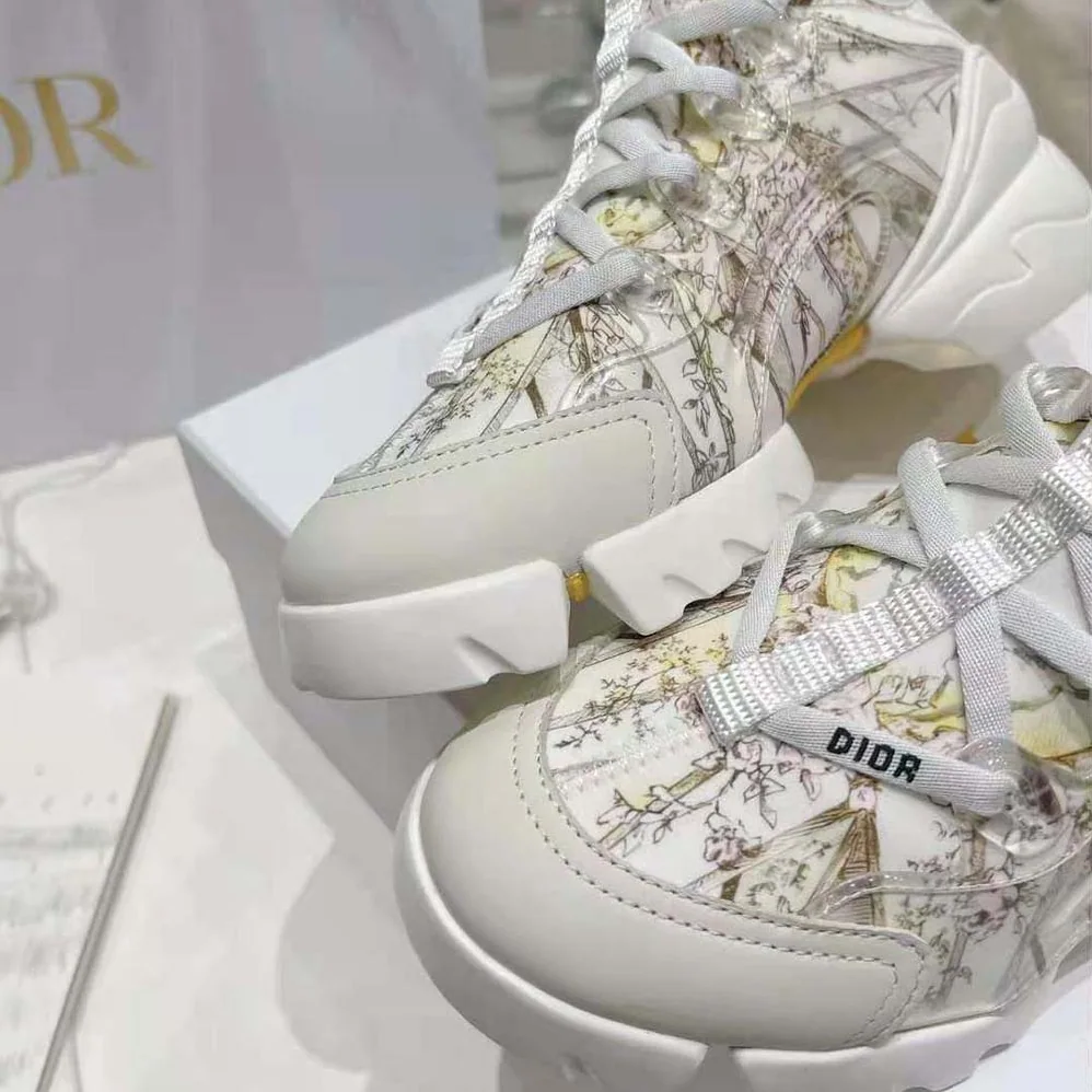 Dior D-Connect Sneaker Multicolor Technical Fabric with Rêve D'Infini Print for Women Dior D-Connect Sneaker Multicolor Technical Fabric with Rêve D'Infini Print for Women