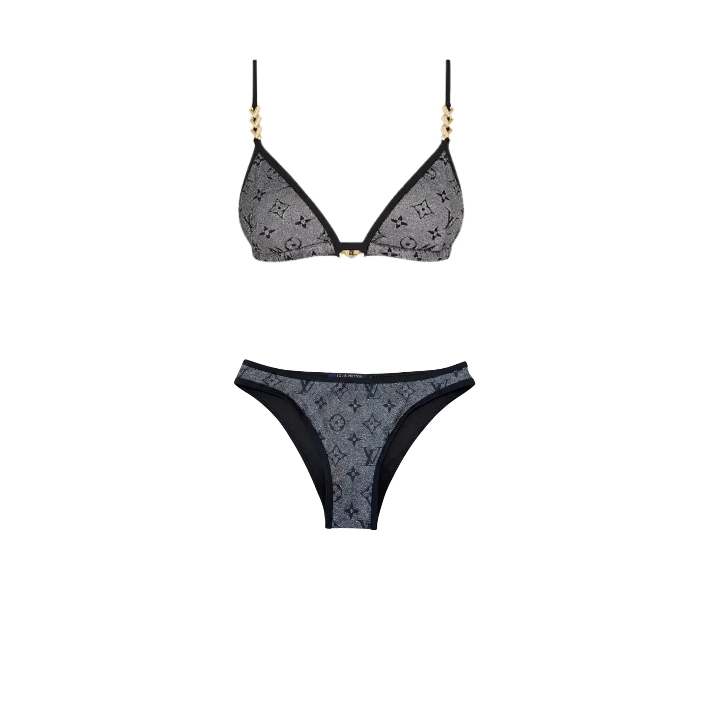 Louis Vuitton Monogram Triangle Bikini Grey Monogram Louis Vuitton Monogram Triangle Bikini Grey Monogram