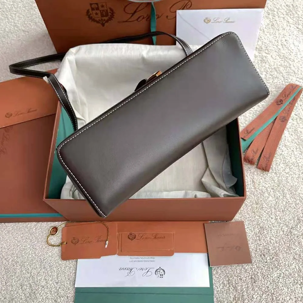 Loro Piana Extra Bag in Calfskin Leather for Women in Chocolate Loro Piana Extra Bag in Calfskin Leather for Women in Chocolate