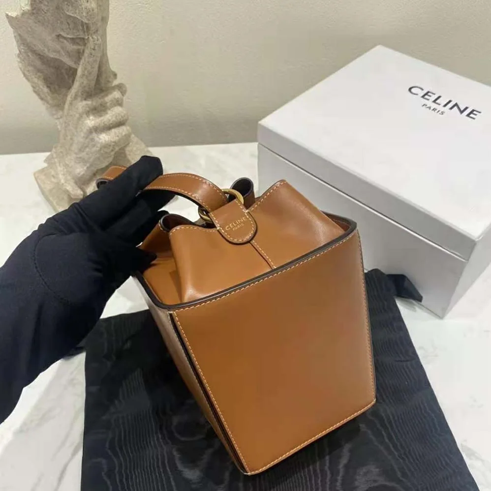 Celine Strap Box in Smooth Calfskin for Women in Tan