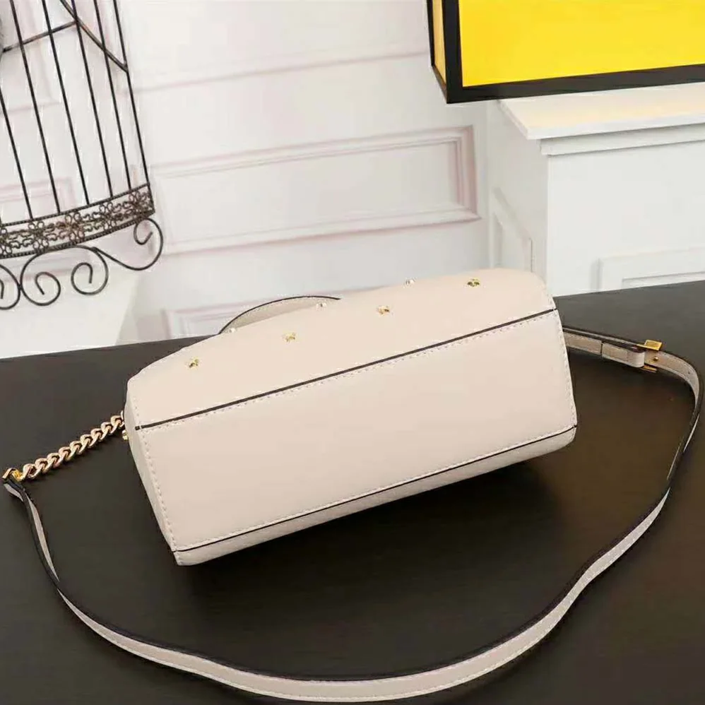 Fendi Peekaboo XS Leather Mini-Bag for Women in White