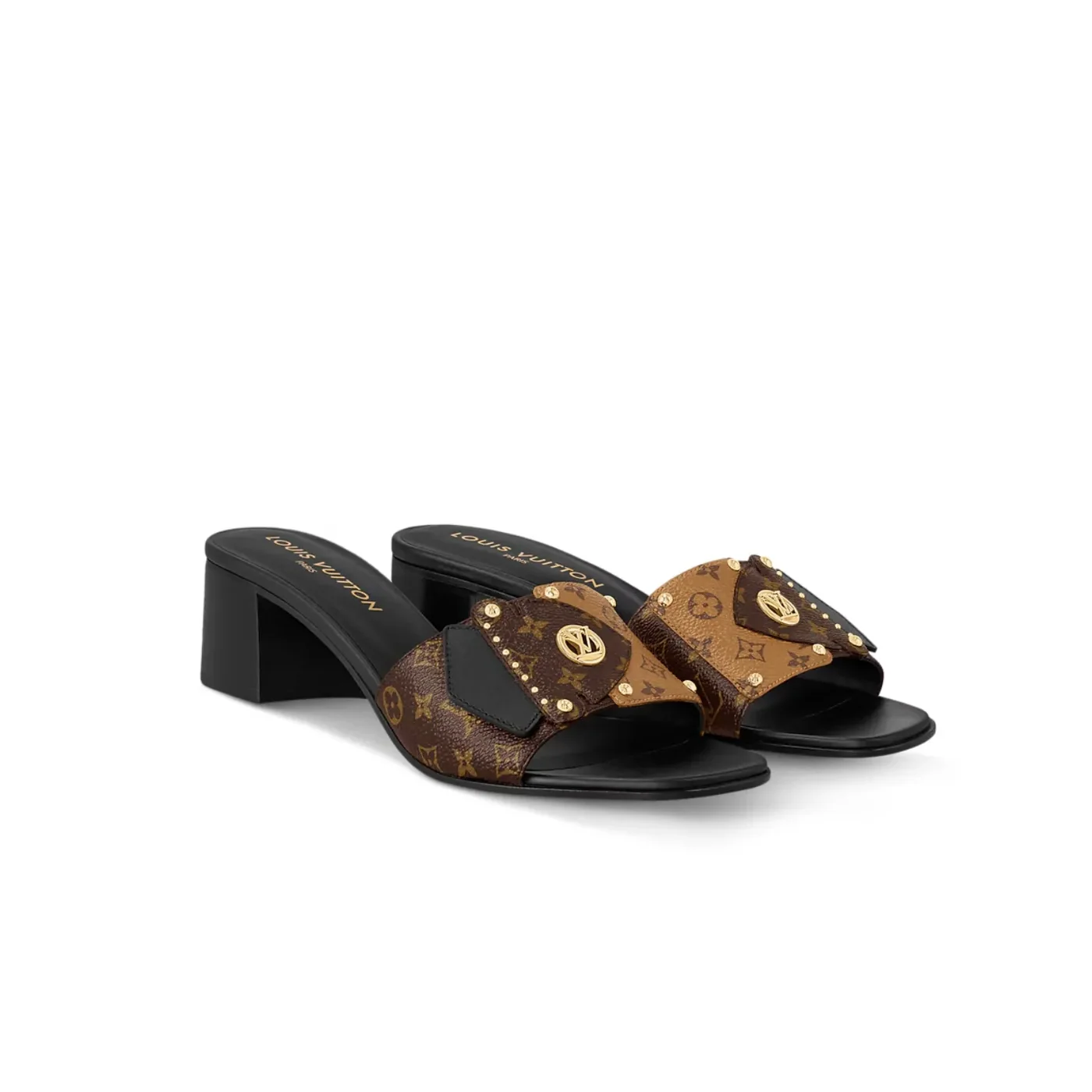 Louis Vuitton LV Frame Mule Black 1AD5A6 Louis Vuitton LV Frame Mule Black 1AD5A6