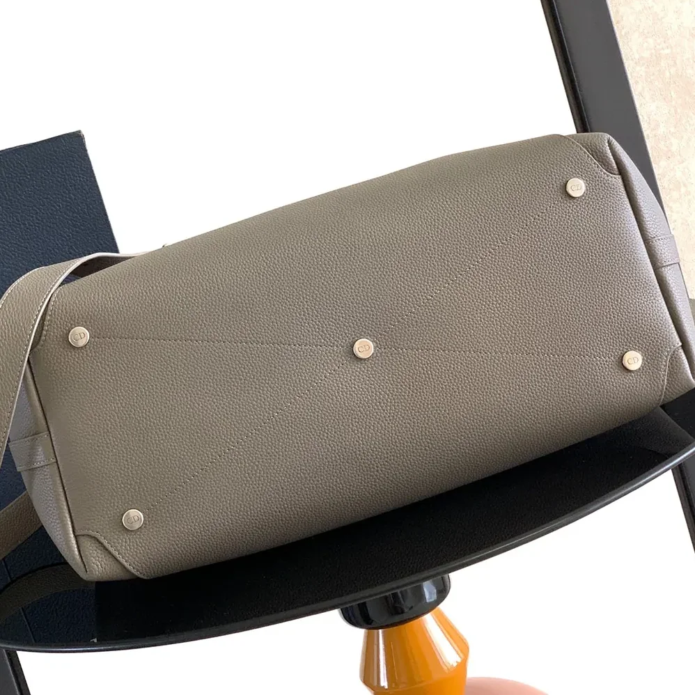 Dior Medium Dior Normandie Tote Bag Gray Dior Icons Calfskin for Men Dior Medium Dior Normandie Tote Bag Gray Dior Icons Calfskin for Men