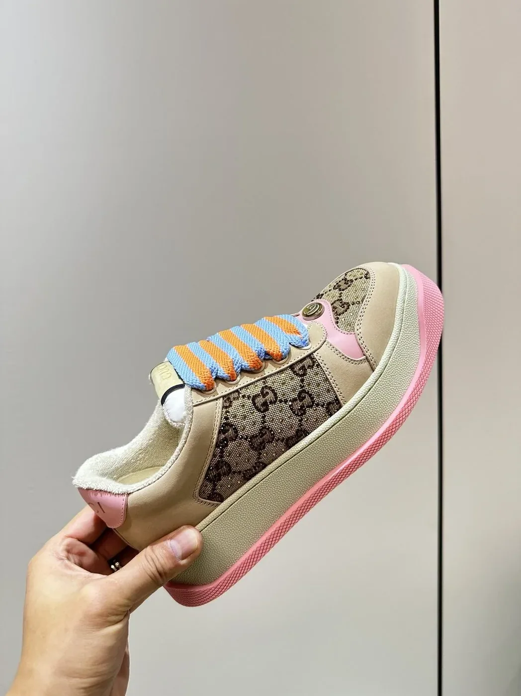 Gucci Screener Sneaker Pink Gucci Screener Sneaker Pink