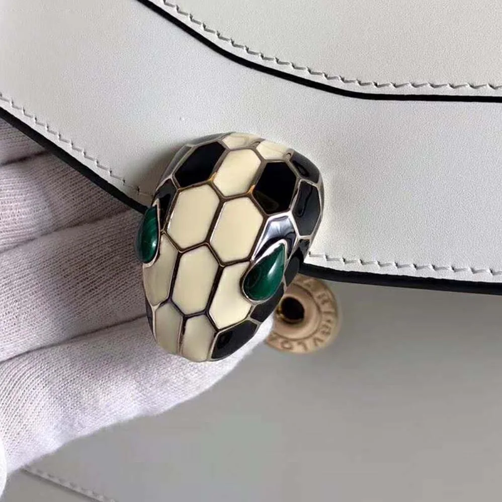Bvlgari Serpenti Forever Flap Cover for Women in White