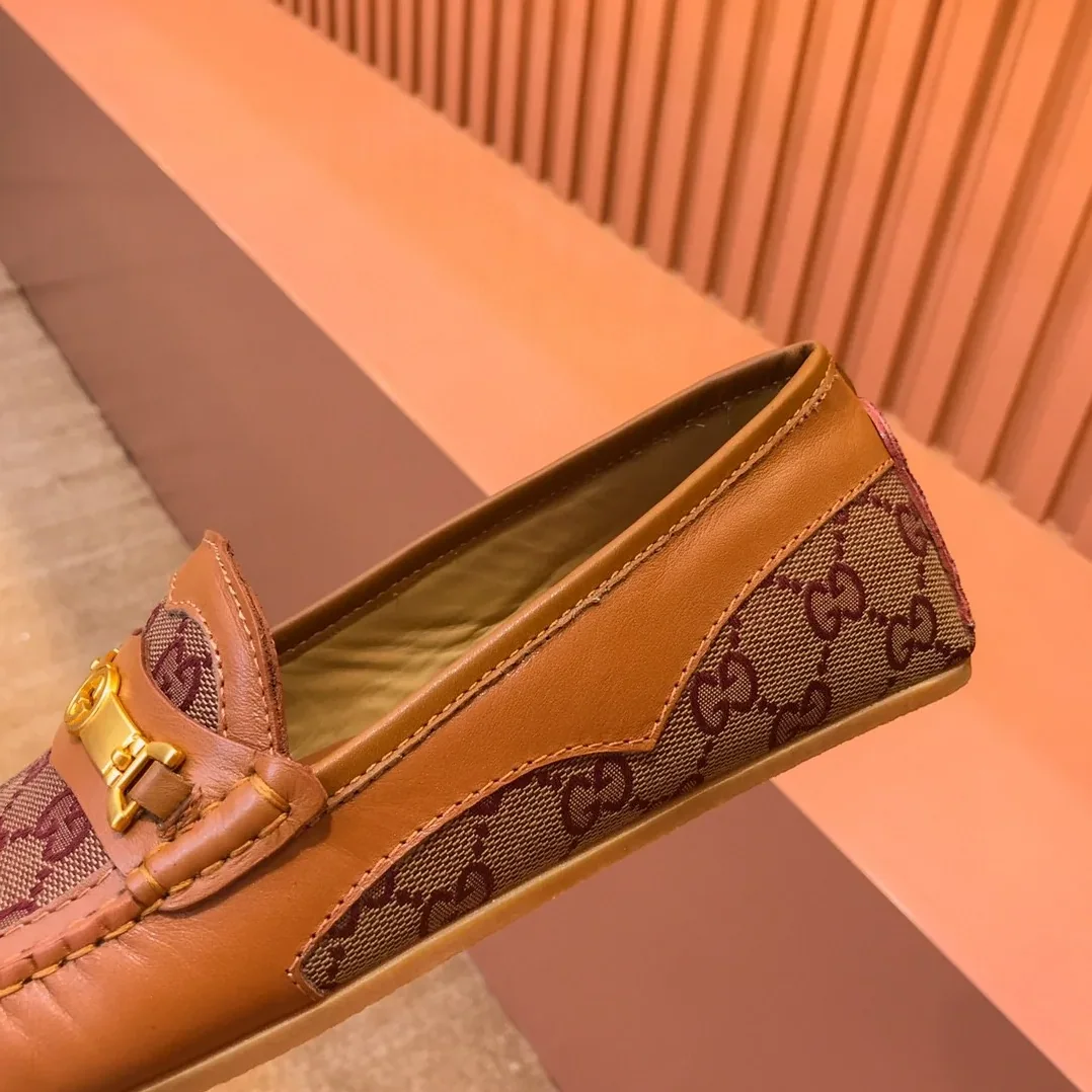 Gucci Loafer With Interlocking GG Horsebit In Brown for Men