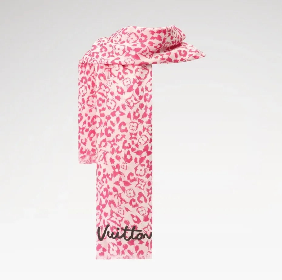 Louis Vuitton LV Safari Stole in Fuchsia