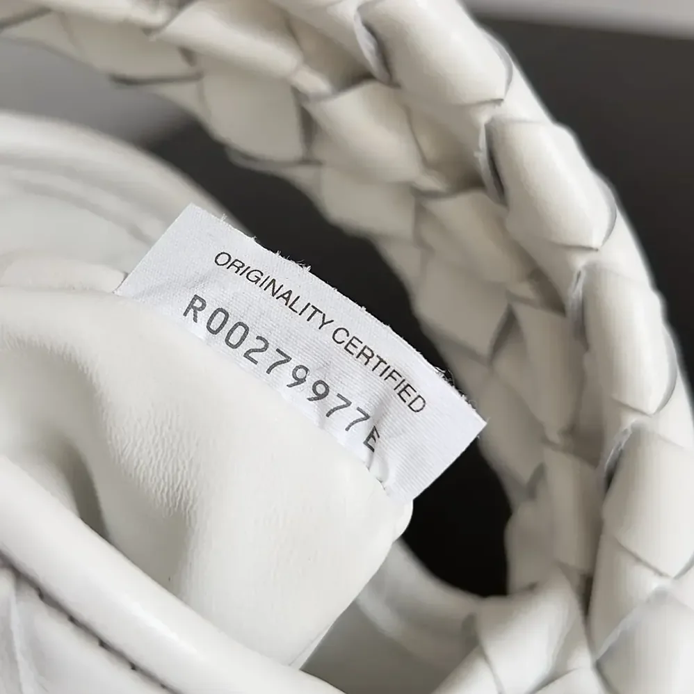 Bottega Veneta Mini Hop in Calf Leather for Women in White