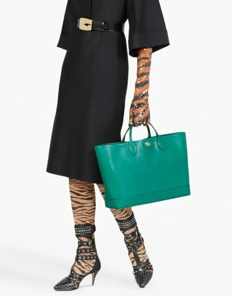 Gucci Ophidia Medium Tote Green Bag DJ20G 3120- 15.1 Inches/