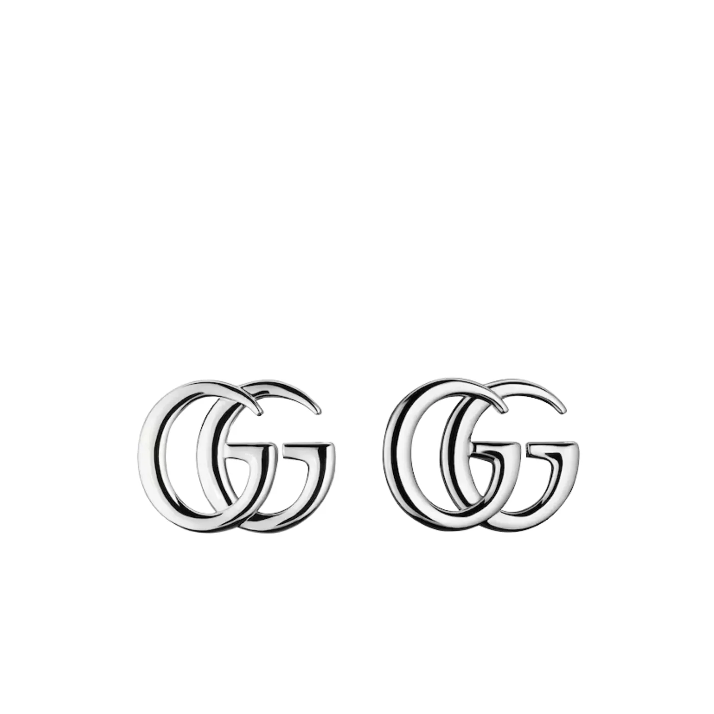 Gucci Marmont Stud Earrings Palladium Hardware