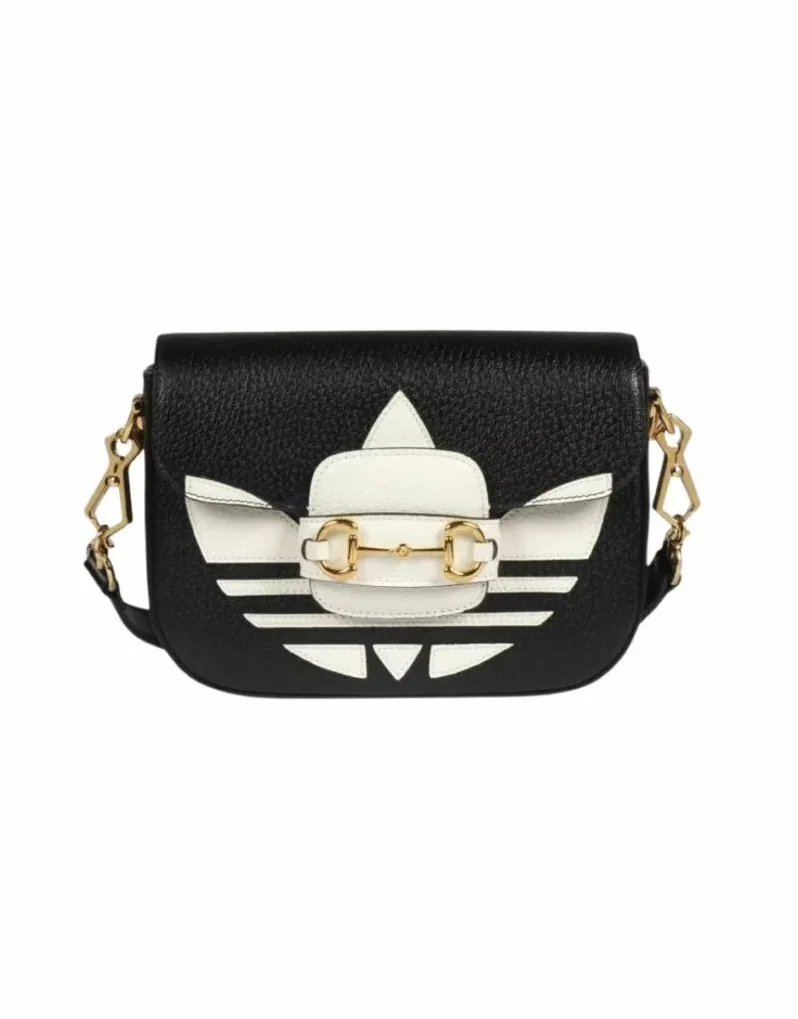 Gucci x Adidas Horsebit 1955 Mini Bag Black , / GG Gucci x Adidas Horsebit 1955 Mini Bag Black , / GG
