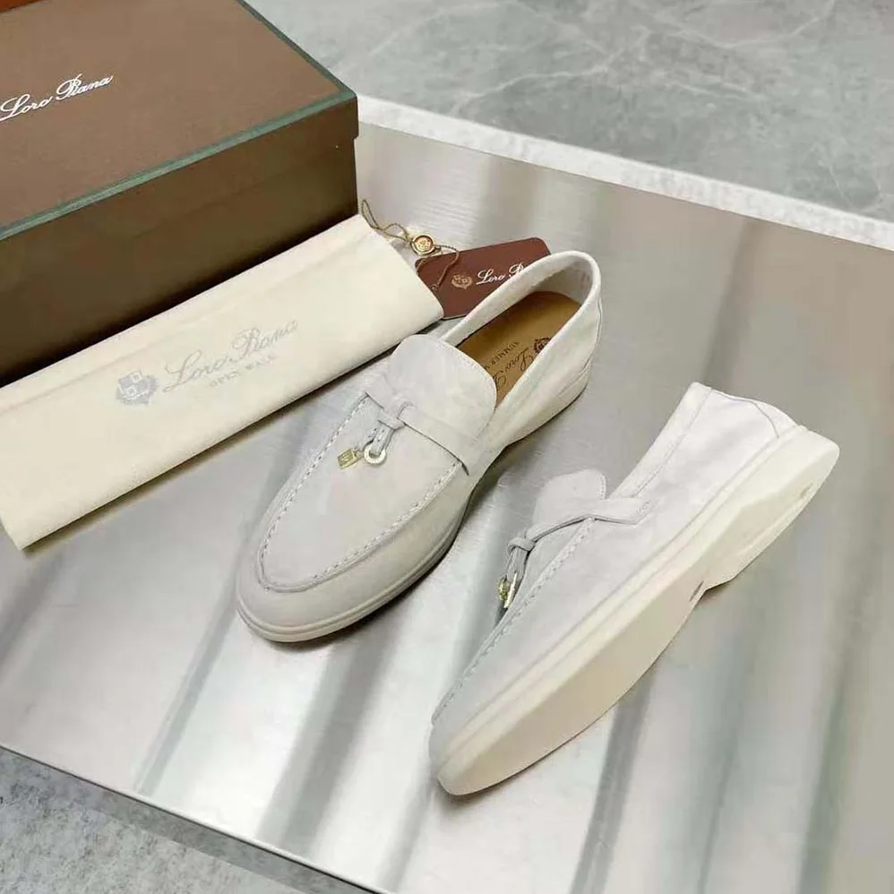 Loro Piana Summer Charms Walk Loafers for Unisex in White