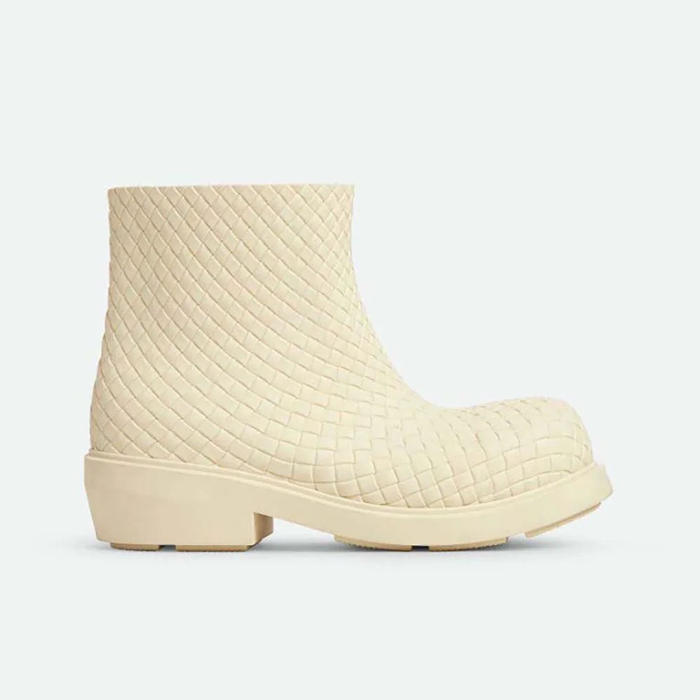 Bottega Veneta Fireman Ankle Boot for Unisex in White