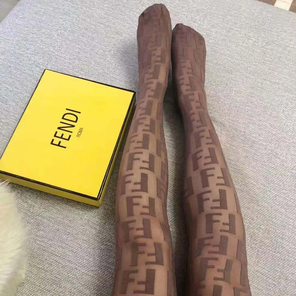 Fendi Tights Beige Nylon Pantyhose for Women