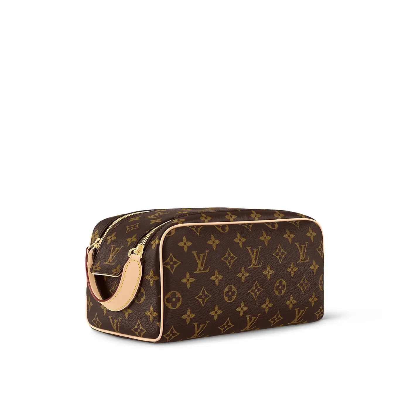 Louis Vuitton Toilet Dopp Kit Pouch Bag Brown / Louis Vuitton Toilet Dopp Kit Pouch Bag Brown /