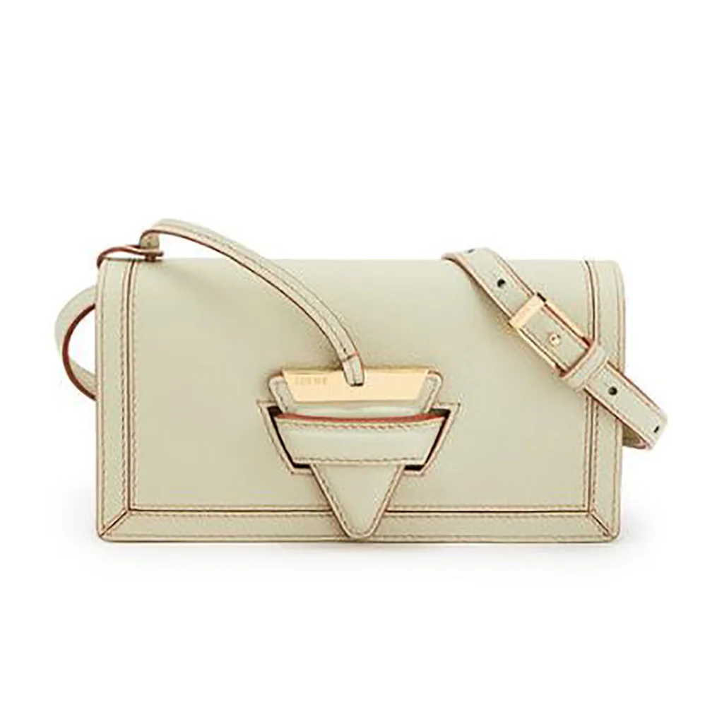 Loewe Mini Barcelona Soft Bag in Soft Grained Calfskin for Women in Lime Loewe Mini Barcelona Soft Bag in Soft Grained Calfskin for Women in Lime