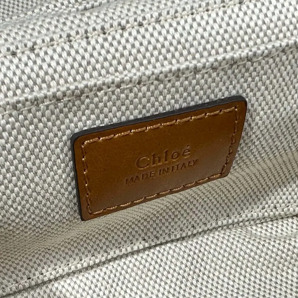 Chloe Small Camera Bag in Shiny Leather for Women in Brown