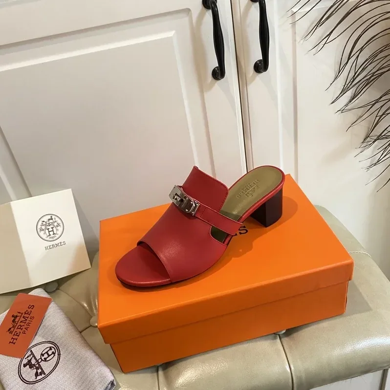 Hermes Candy Sandal Red , Shoes for Women